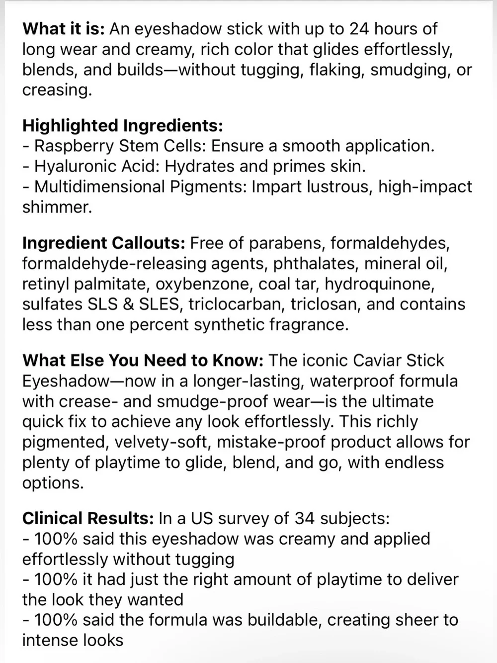 ✨LAURA MERCIER Caviar Stick Cream Eye Color